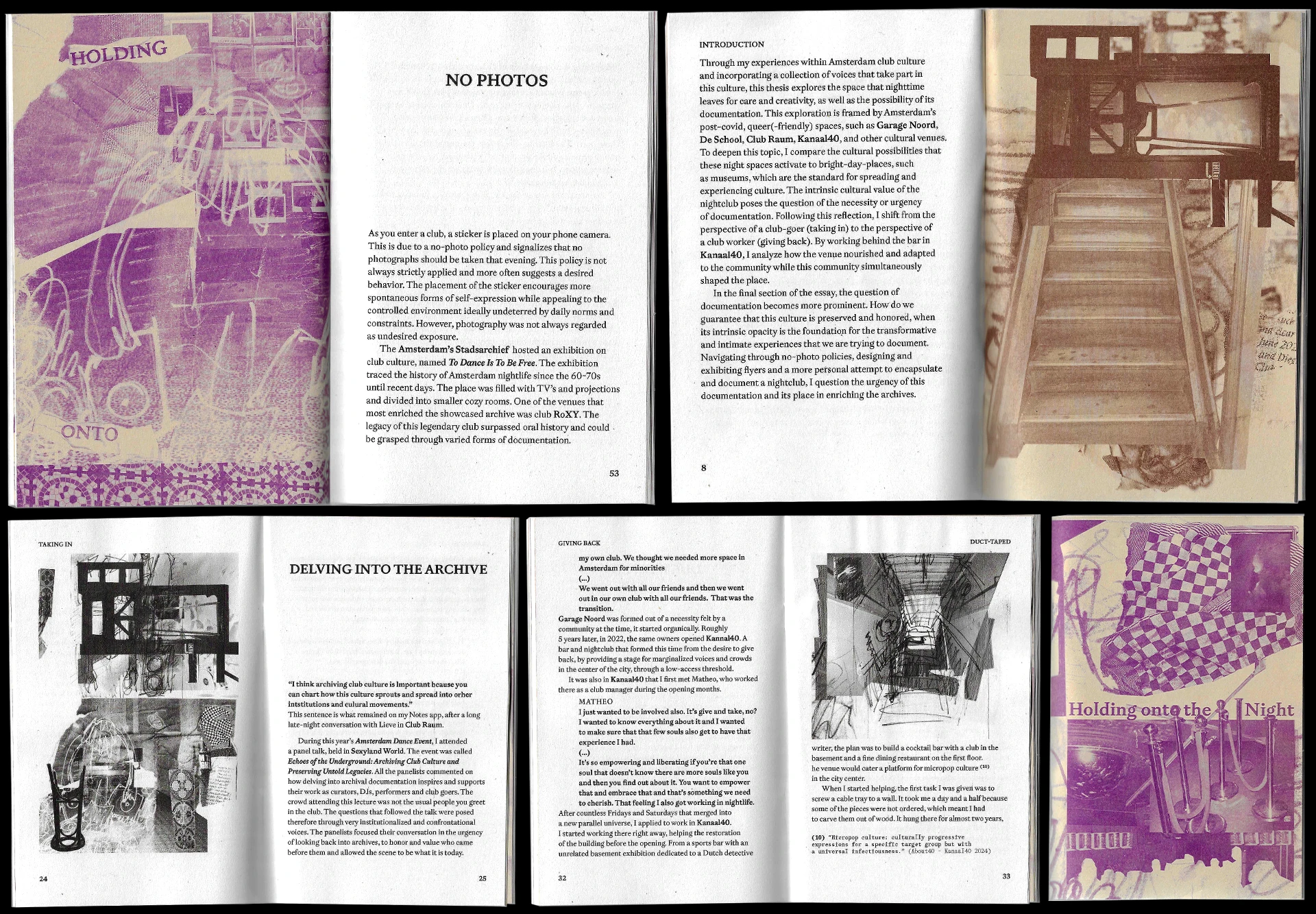 Holding onto the night